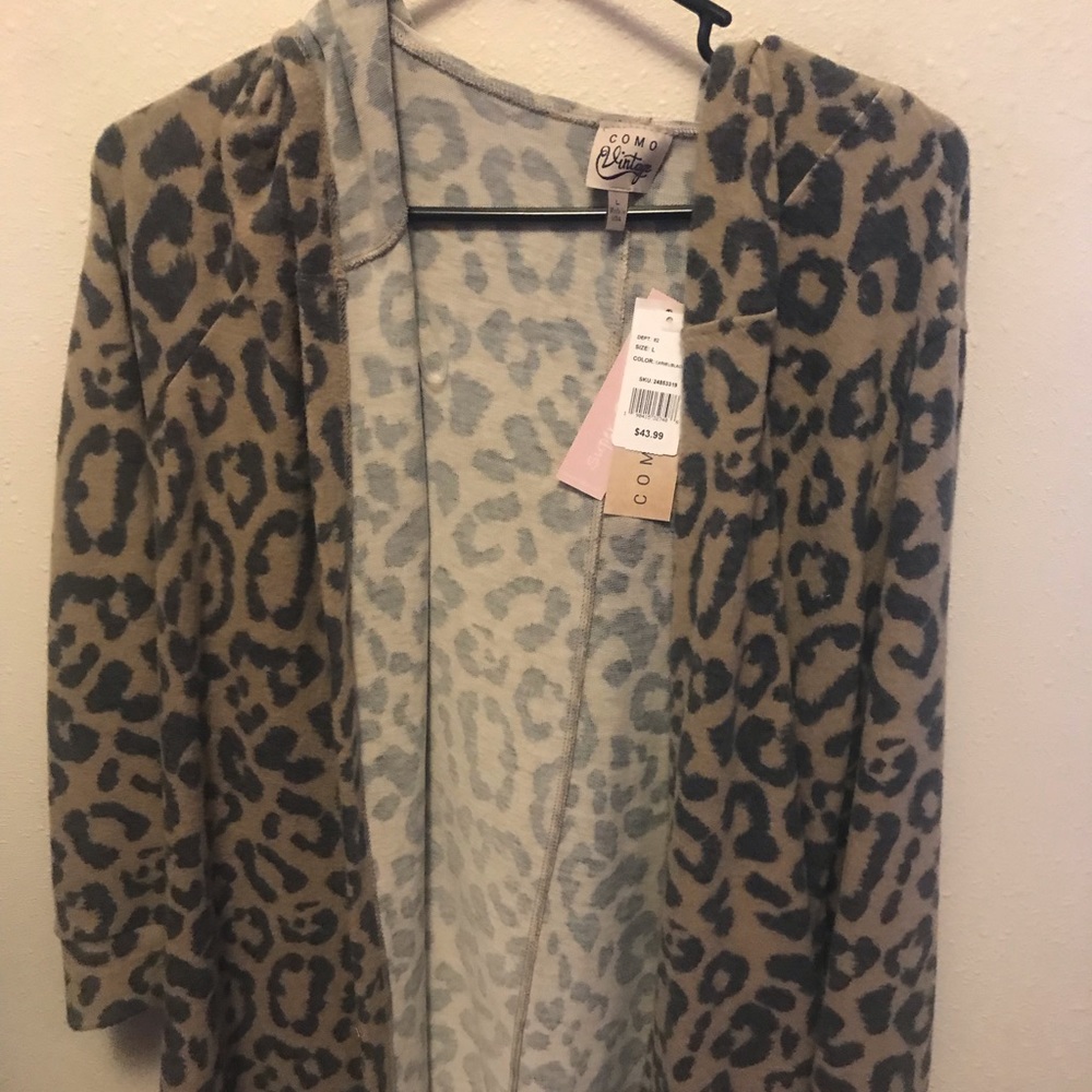 Leopard print sweater